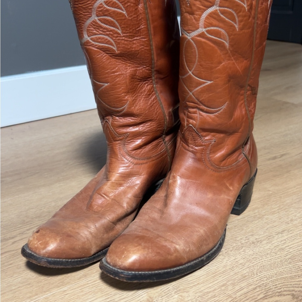 Men’s Tony Lama Cutter Toe Cowboy Boots